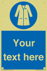 Custom Mandatory: Wear laboratory coat